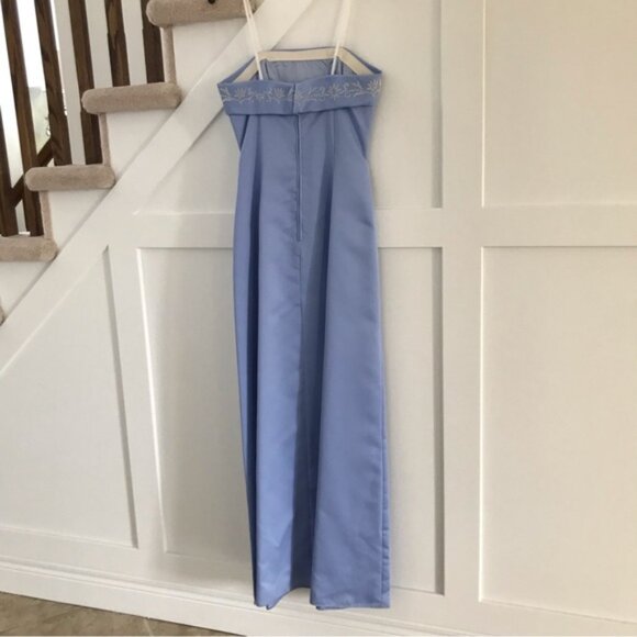 Y2K Formal Strapless Bridesmaid Prom Dress Size 6 - Picture 2 of 11